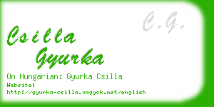 csilla gyurka business card